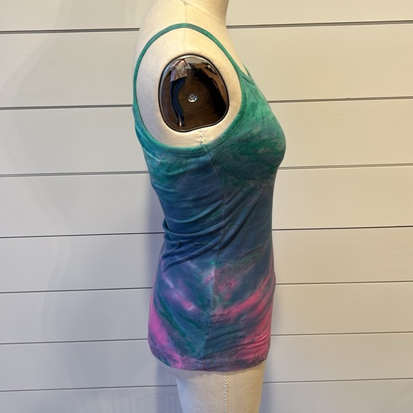 Hard Tail tie dye tank with shelf bra. Size small - Picture 4 of 7